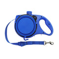 Detachable Retractable Dog Leash with Integrated Water Bottle, Handheld Design, Water Bowl, and Waste Bag Container for Training